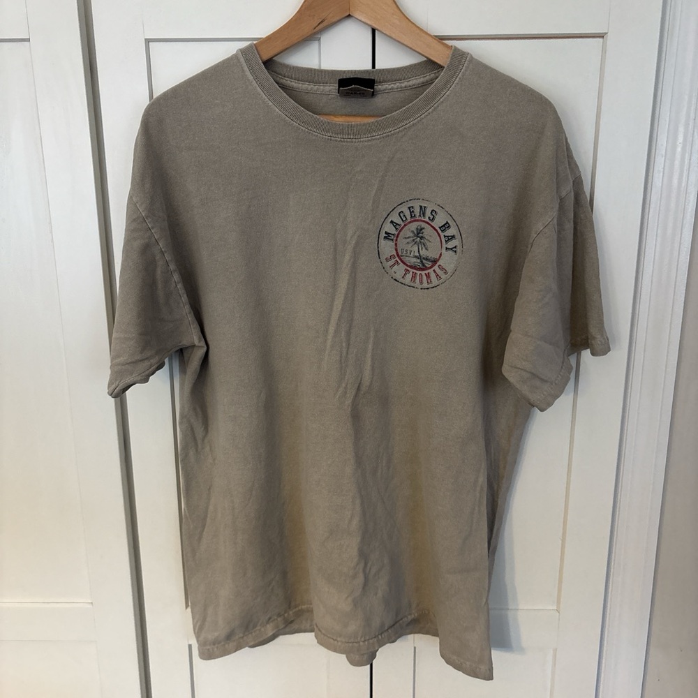 Khaki Short Sleeve Tee St Thomas